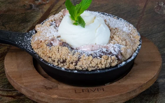 cikolatali marshmallowlu crumble