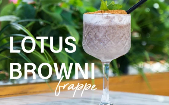 lotus brownie frappe