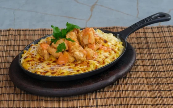 mac'n cheese popcorn chicken