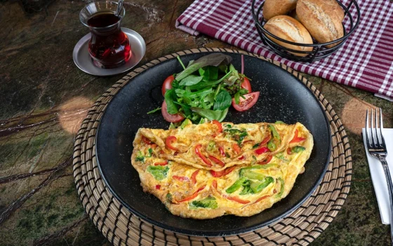 sebzeli omlet